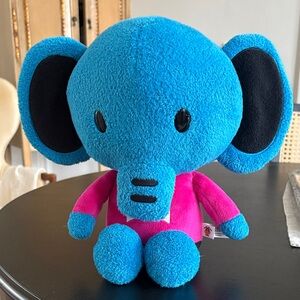 BAPE Baby Milo and Friends Blue and Pink Elephant Plush Toy